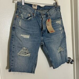 Levi's Light Blue Slim Shorts